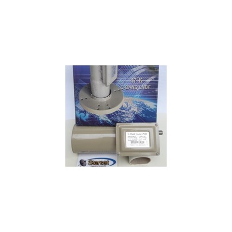 LNB banda C Eurostar - single 3,4 / 4,2 ghz + feed PF