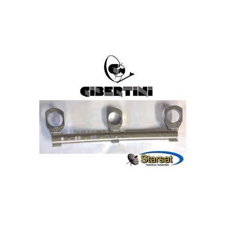 Staffa-binario per Gibertini XP con nr.3 supp stretto