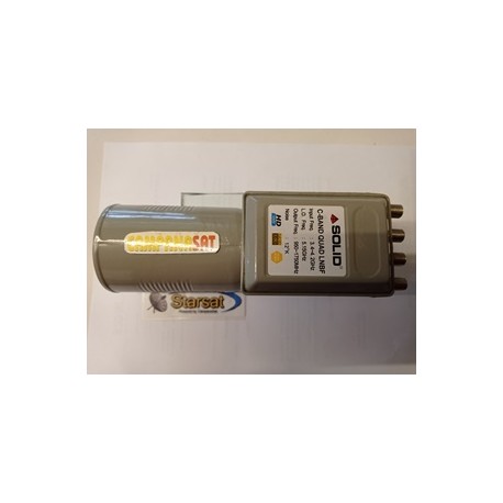 Lnb banda C - Quad - Solid - 3,4/4.2 Ghz - 12° K - no feed dielettrico