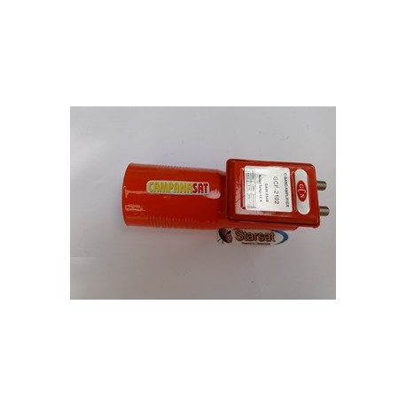 Lnb banda C - twin - GCF-2102-3,4 /4,2 ghz - no feed - no dielettrico