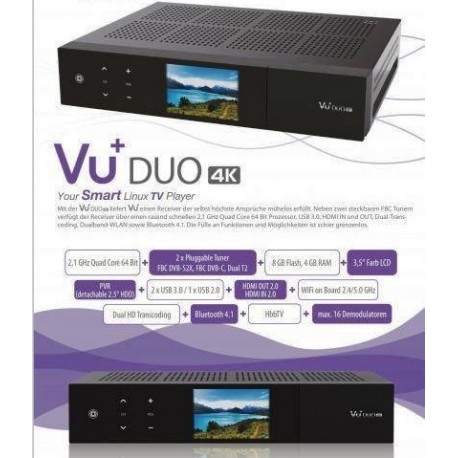 VU+ Duo 4K - 1x DVB-S2X FBC Twin Tuner