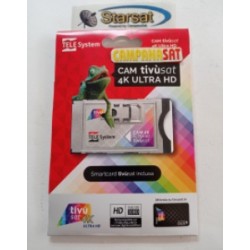 Kit Cam 4K ultra hd + card Tivusat 4K nera UHD - già attiva