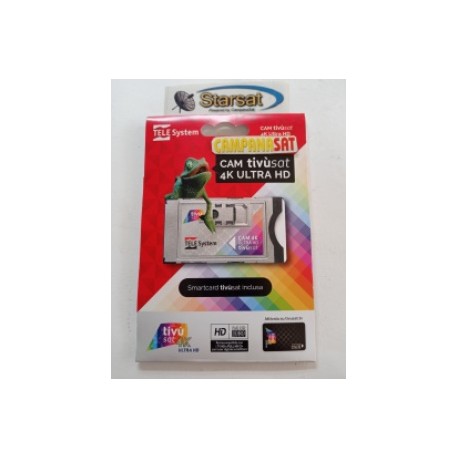Kit Cam 4K ultra hd + card Tivusat 4K nera UHD - già attiva