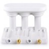 Lnb Opticum monoblocco triplo twin 13 - 16 - 19 a 2 uscite x 2 decoder