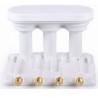Lnb Opticum monoblocco triplo quad 13 - 16 - 19 a 4 uscite x 4 decoder