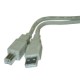 Cavo USB grigio tipo A-B MM 1,5 mt spediz.gratis