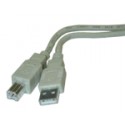 Cavo USB grigio tipo A-B MM 1,5 mt
