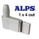 ALPS - LNB Univ. 0,3db - 4 uscite indipendenti (x sat 4-5 gradi)