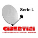 Parabola 100cm OffSet Alluminio bianca - Gibertini Serie L