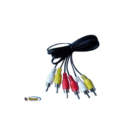 Cavo audio video profess.3 RCA - 3 RCA -,3 mt (sped. gratis