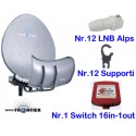 Kit Toroidale Wavefrontier 90cm + 12 LNB Slim + Switch 16in1