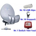 Kit Toroidale Wavefrontier 90cm + 16 LNB Slim + Switch 16in1