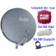 KIT Parab. Fuba 85cm Allum + 6 LNB + 1 EMP 8 in + 5 supporti
