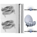 Palo passante 60 mm e 2 cavallotti per Wavefrontier 90