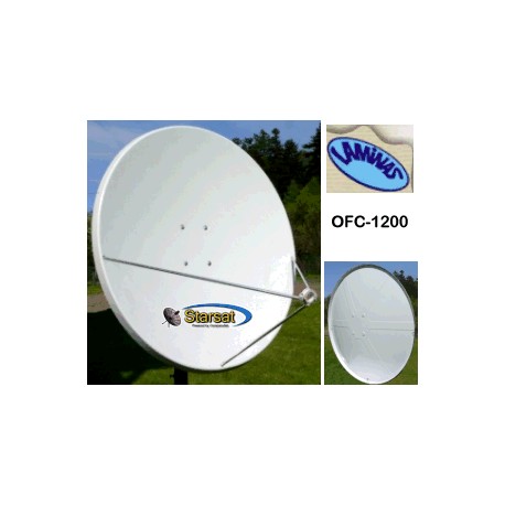 Parabola 120 OffSet Laminas bianca in Fibra di vetro