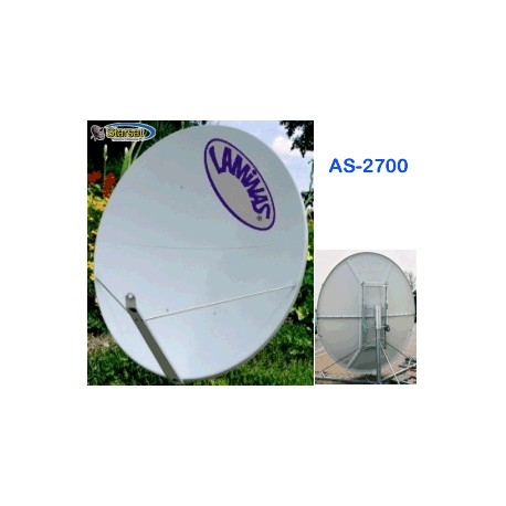 Parabola 270 OffSet Laminas bianca Fibra di vetro+AZ EL
