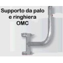 Supporto da palo e ringhiera - verticale - OMC art. 0168