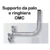 Supporto da palo e ringhiera - verticale - OMC art.0167
