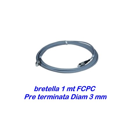 Bretella cavo ottico 1 metro - diam. 3mm - preterminata