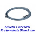 Bretella cavo ottico 1 metro - diam. 3mm - preterminata