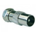 Adattatore coassiale spina TV 9,5 mm - SPINA F