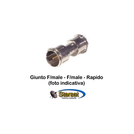 Adattatore Giunto F-F Maschio - rapido (sped.gratis)