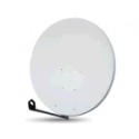 Parabola125cm OffSet Alluminio Bianca Gibertini-Supporto Az-El