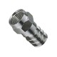 Connettore F a crimpare in Rame con 2 OR - Diam.6,0mm (sped.grat