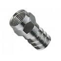 Connettore F a crimpare in Rame con 2 OR - Diam.6,0mm
