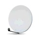 Parabola 125cm OffSet Alluminio Bianca Giber. - Supporto Polare