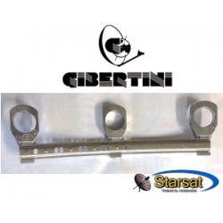 Staffa-binario per Gibertini XP con nr.3 supp stretto