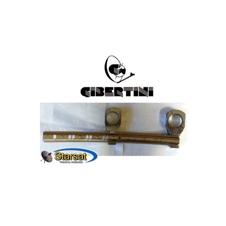 Staffa-binario per Gibertini XP con nr.2 supp stretto
